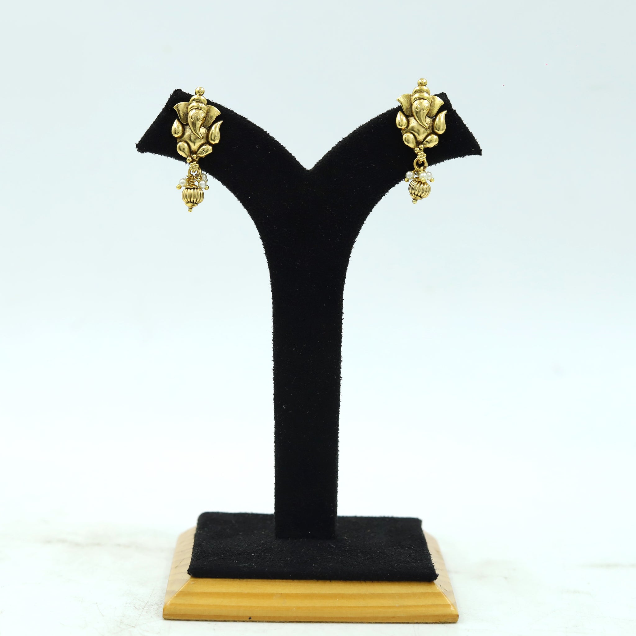 Gold Plated Temple Earring 15749-28