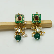 Green Kundan Pendent Set  19148-6330