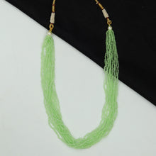 Mint Green Pearl Necklace Set