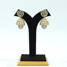 Gold Zircon/AD Earring