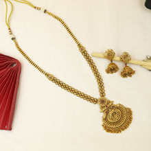 Long Neck Temple Necklace Set 18442-28