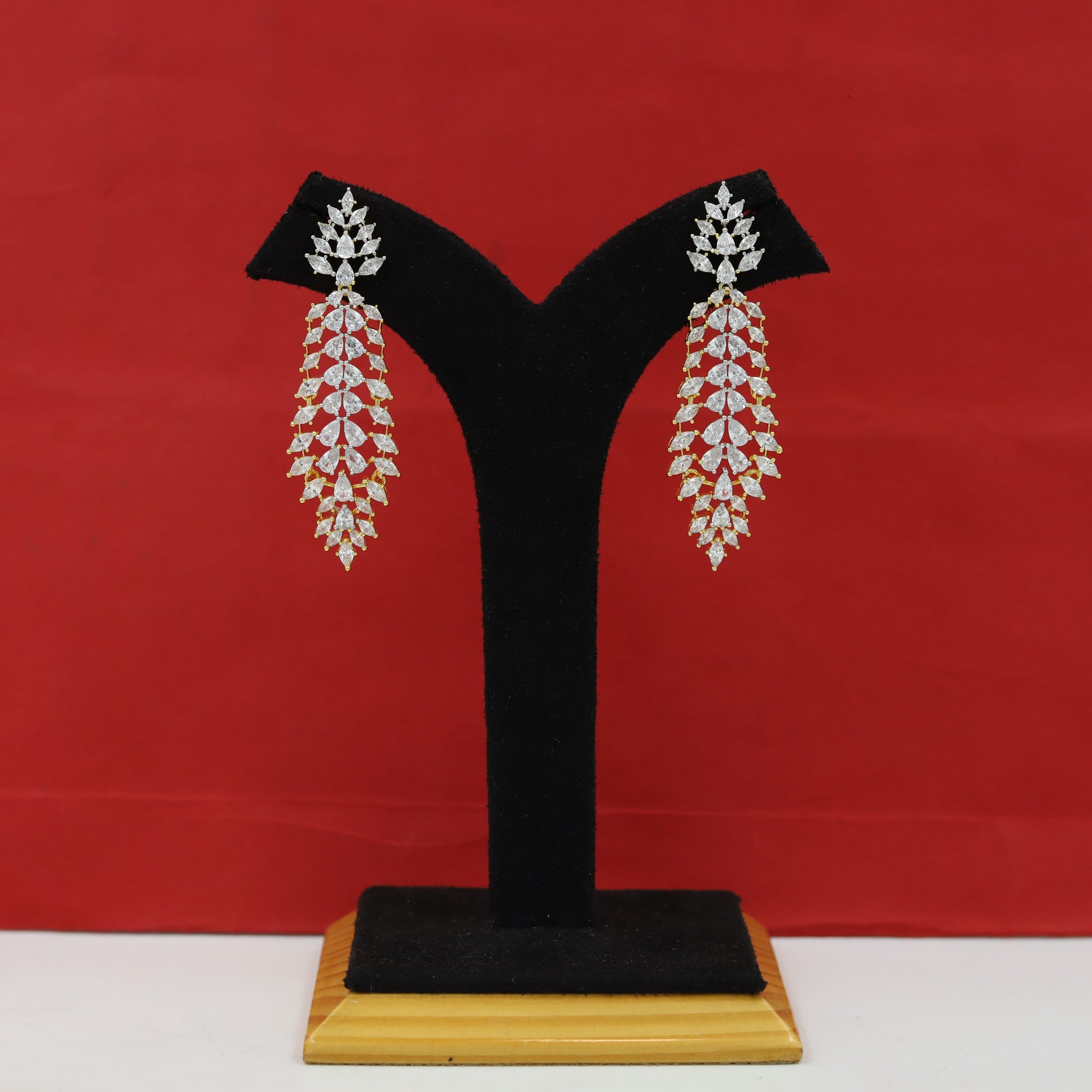 Danglers Zircon/AD Earring 16896-08