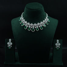 Manish Malhotra Inspired Round Neck Zircon/AD Necklace Set 11894-69