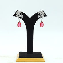 Silver Polish Zircon/AD Earring 6694-69