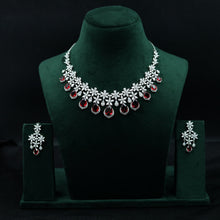 Manish Malhotra Inspired Round Neck Zircon/AD Necklace Set 11894-69