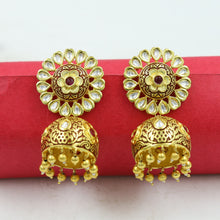 Ruby Meenakari Kundan Jhumki Earring 8874-2952