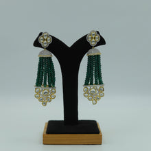 Green Zircon/AD Earring