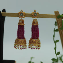 Ruby Zircon/AD Earring