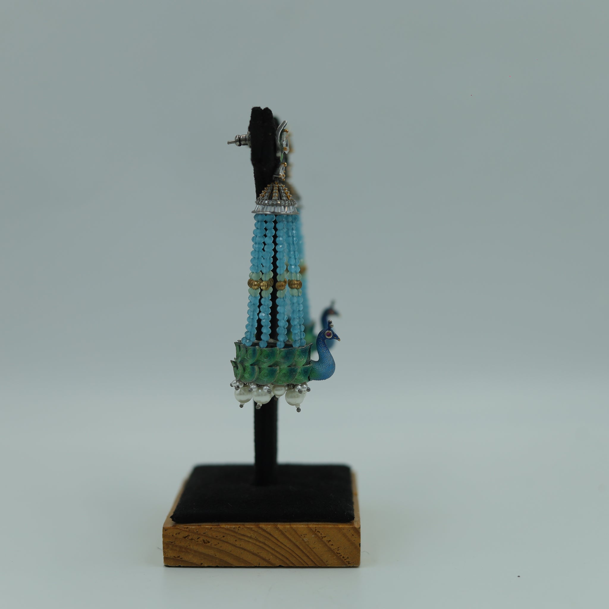 Blue Zircon/AD Earring 8764-2803