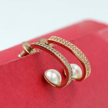 Rose Gold Zircon/AD Earring 15956-3103