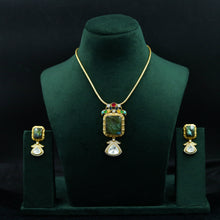 Sabyasachi Inspired Moissanite Kundan Pendant Set 11857-87