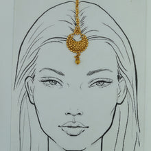 Gold Maang Tikka 5299-9364