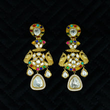 Sabyasachi Inspired Moissanite Danglers Kundan Earring 11878-87