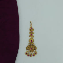 Antique Gold Polish Maang Tikka 3805-28