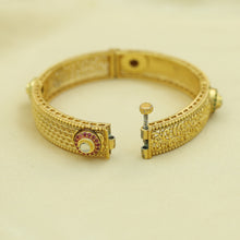 Antique Gold Finish Bangles/Kada 12593-9089