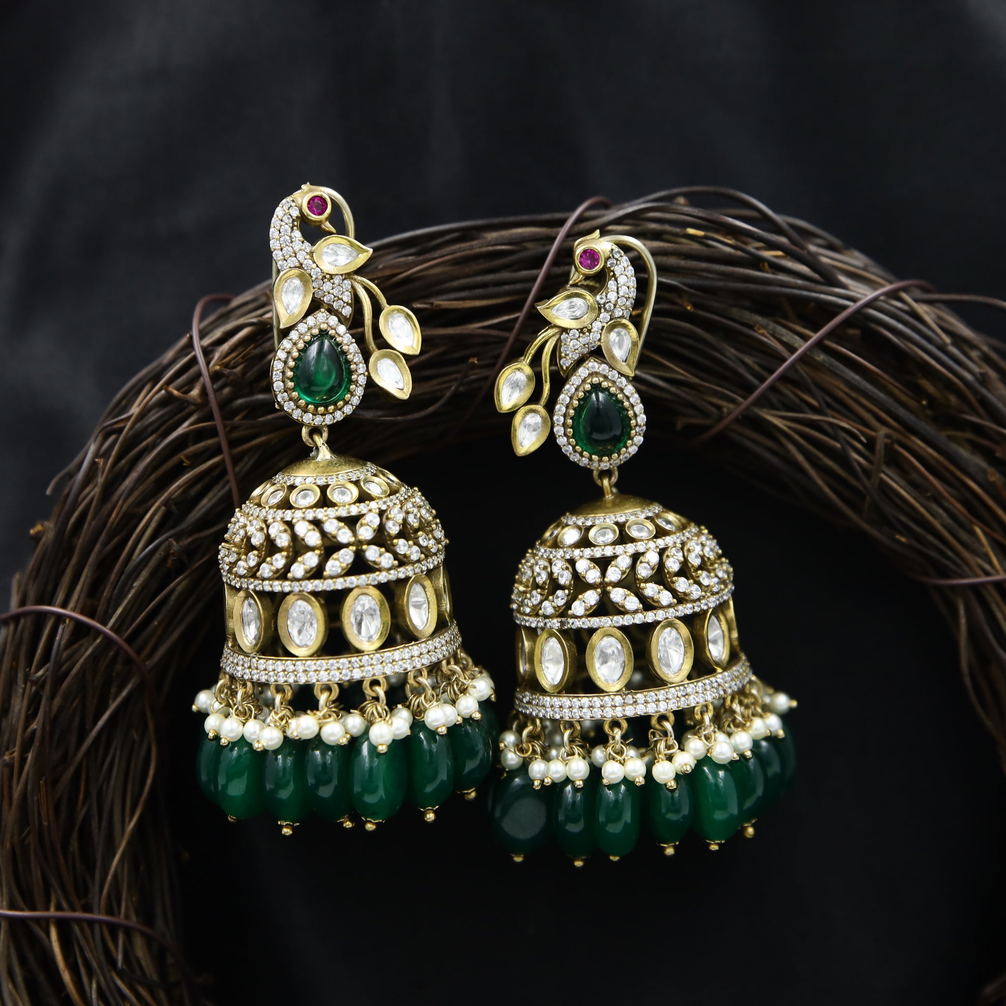 Jhumki Kundan Earring 10690-69