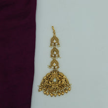 Antique Gold Polish Maang Tikka 3802-28