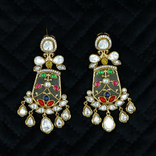 Sabyasachi Inspired Moissanite Danglers Kundan Earring 11873-87