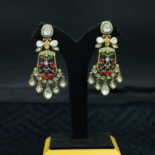 Sabyasachi Inspired Moissanite Danglers Kundan Earring 11873-87