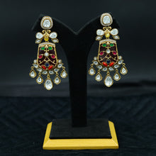 Sabyasachi Inspired Moissanite Danglers Kundan Earring 11873-87