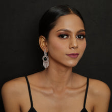 Rose Gold Polish Zircon/AD Earring 6698-69 - Dazzles Jewellery