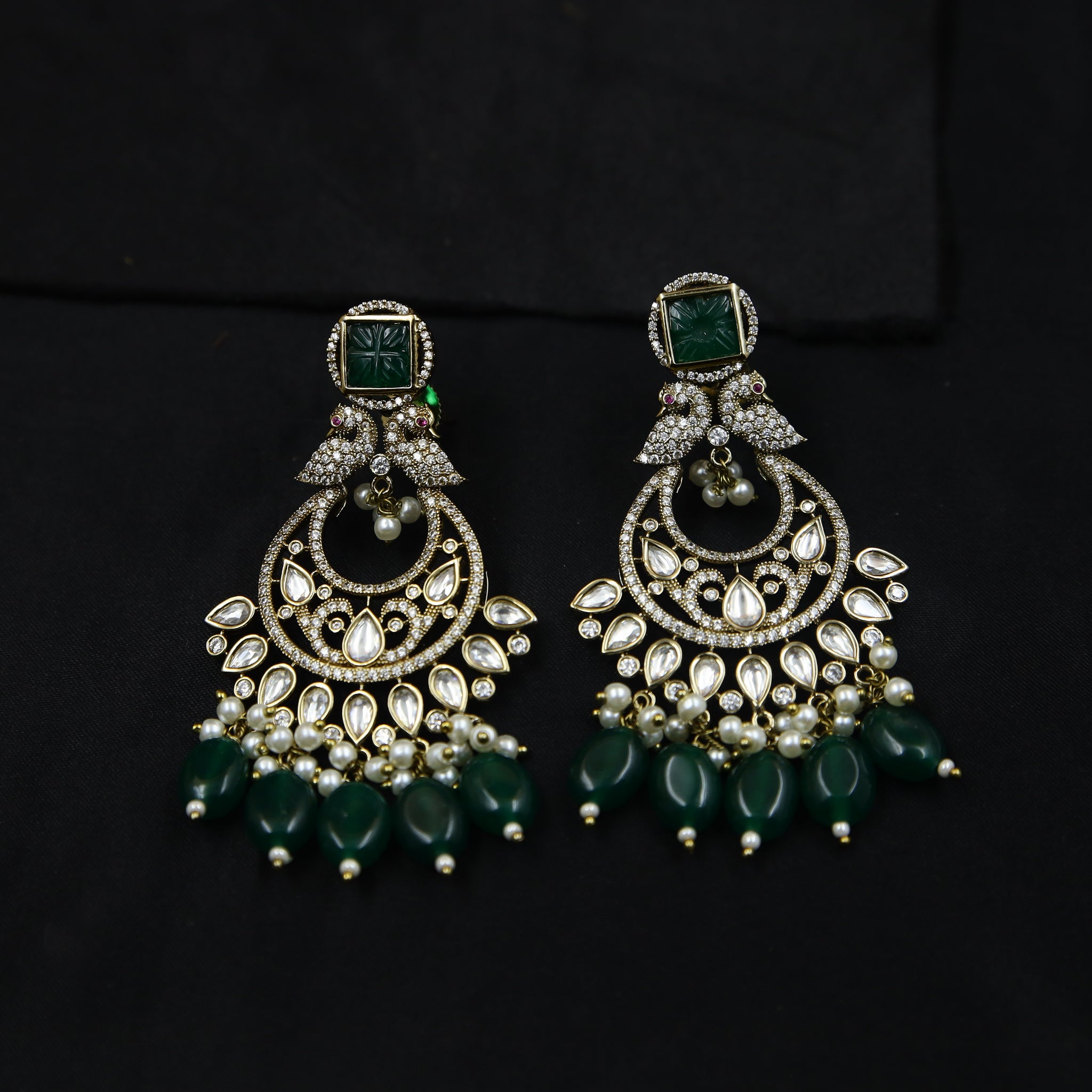 Chandbali Kundan Earring 10104-4