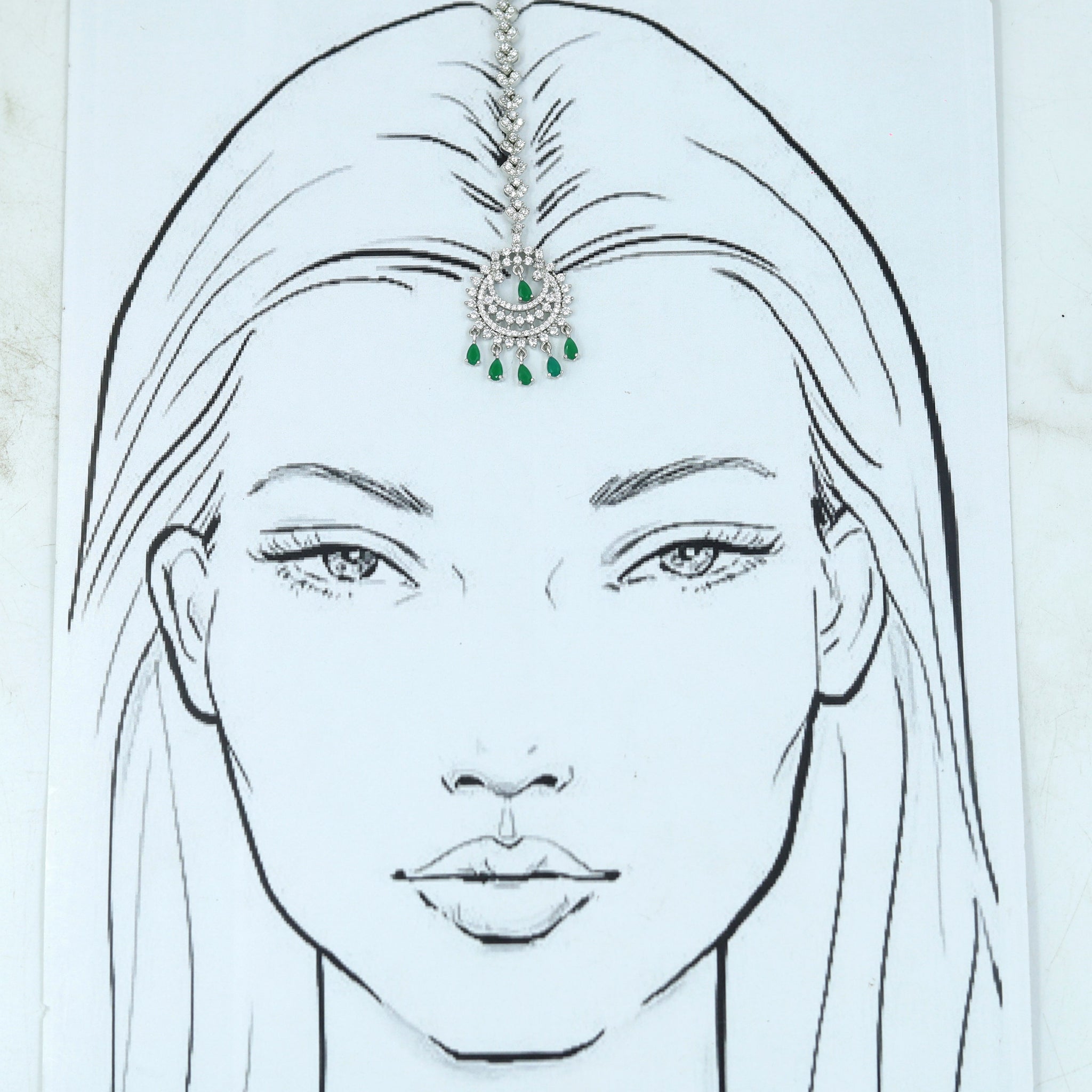 Zircon/AD Maang Tikka 10636-68