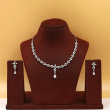 Round Neck Zircon/AD Necklace Set 3151-11