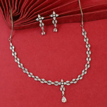 Round Neck Zircon/AD Necklace Set 3151-11
