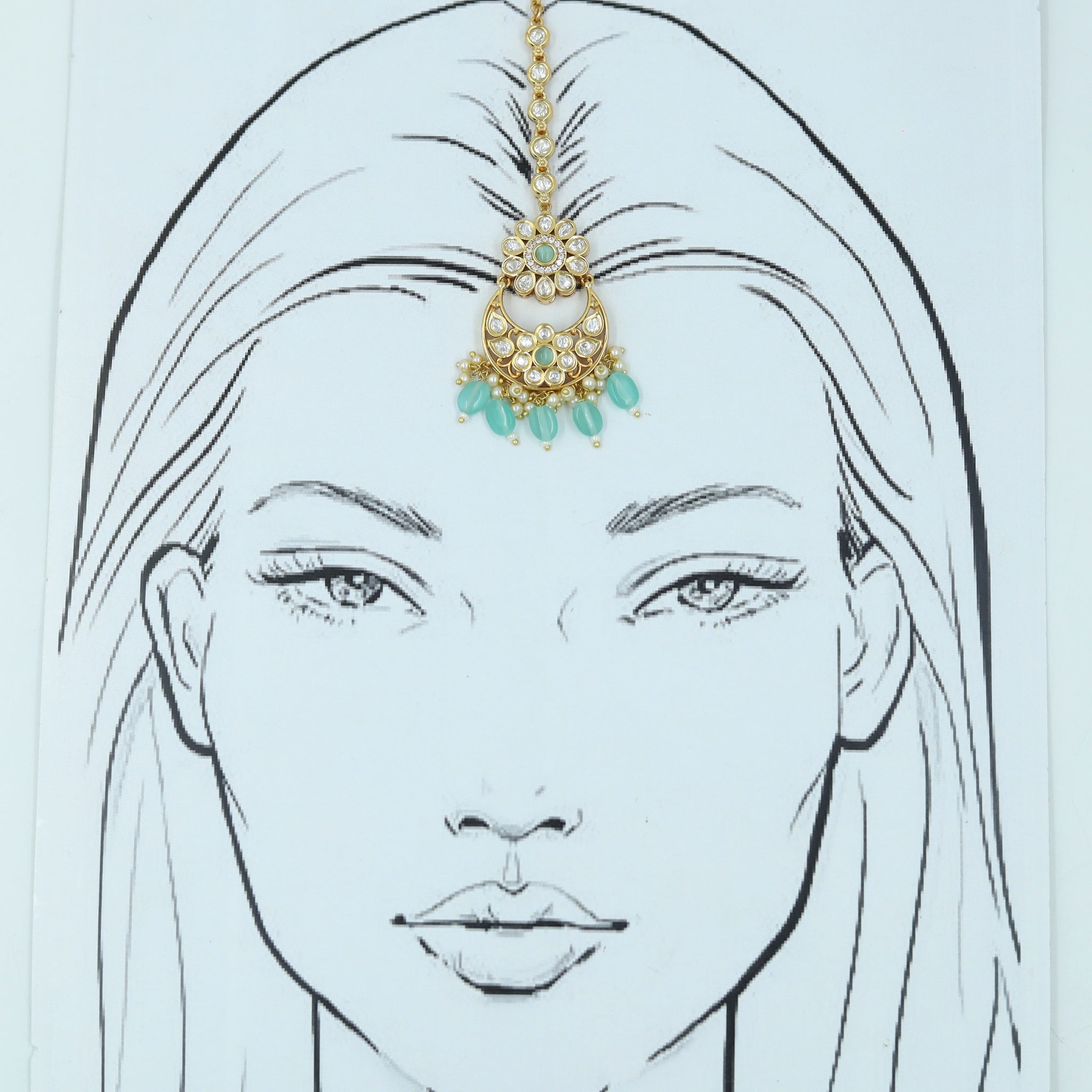 Kundan Maang Tikka 12032-69