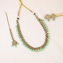 Mint Green Antique Necklace Set