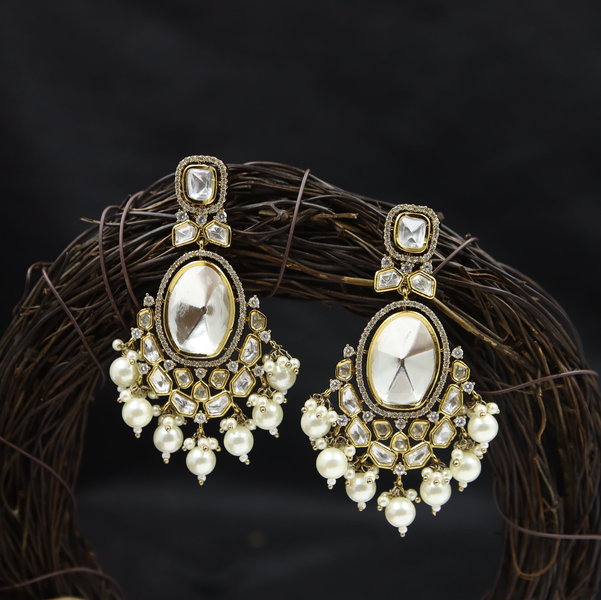 Danglers Kundan Earring 10100-4