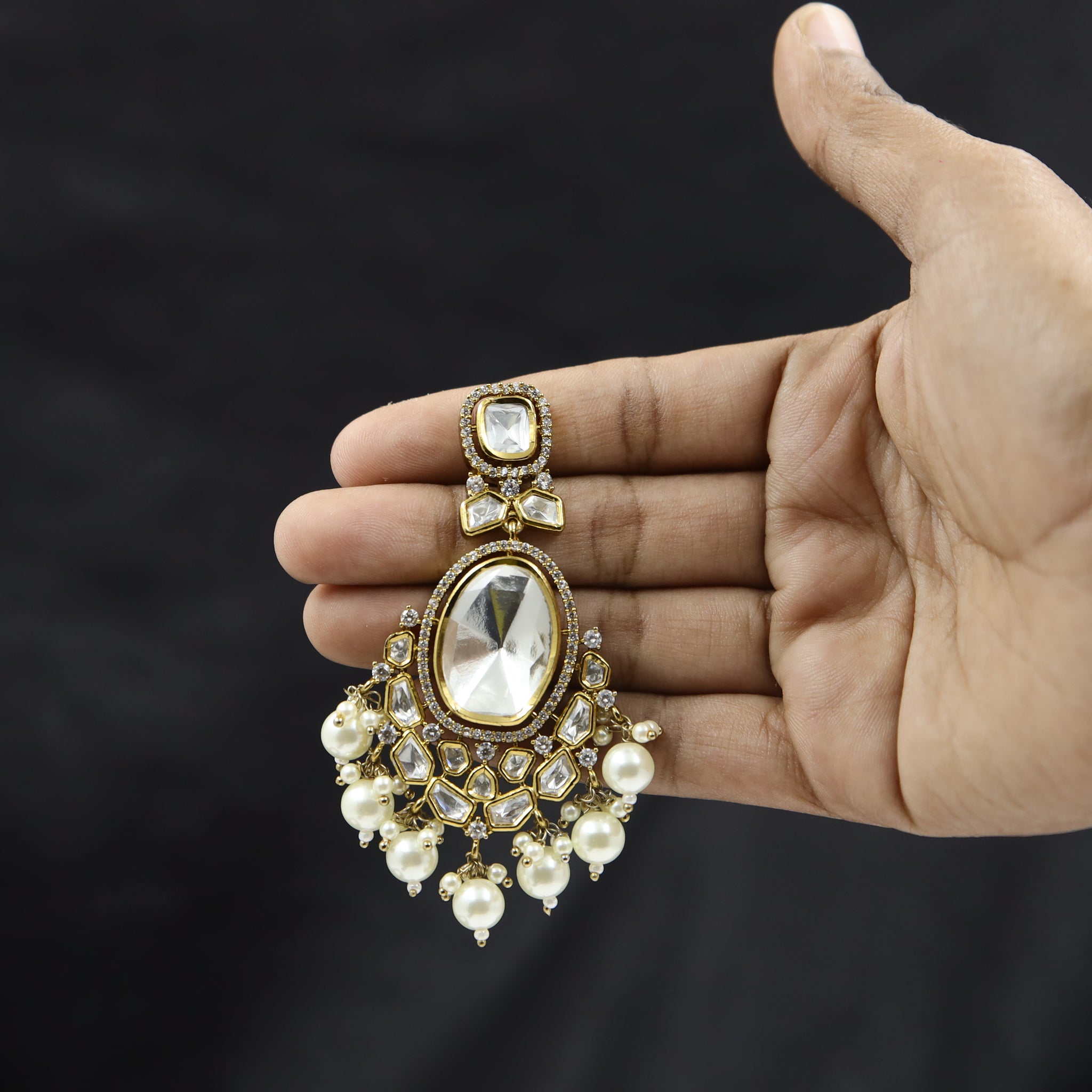 Danglers Kundan Earring 10100-4