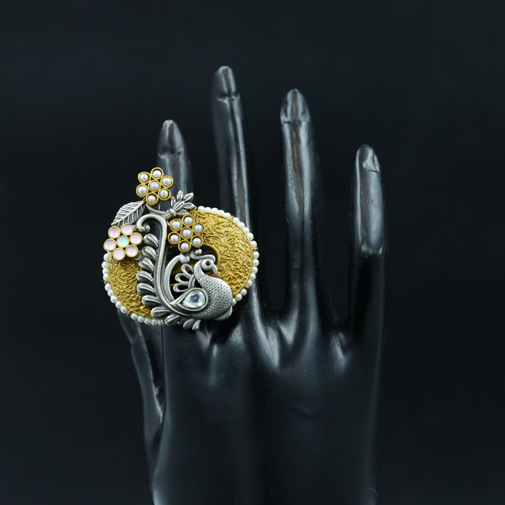 Sabyasachi Inspired Kundan Ring 11881-87