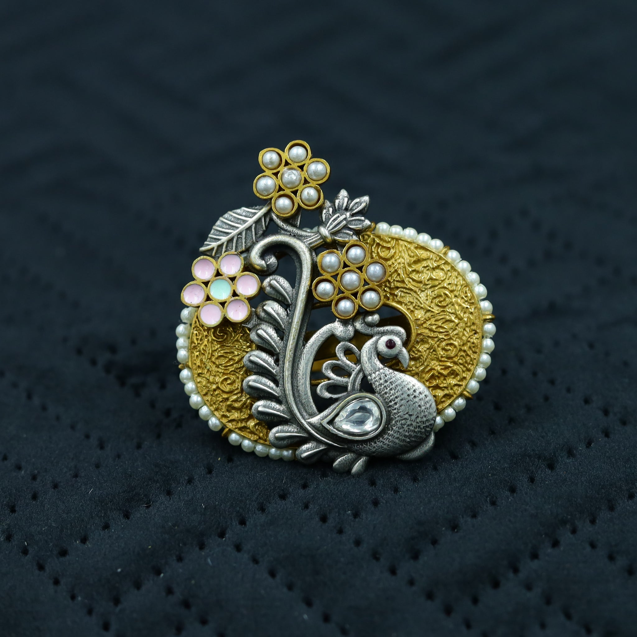 Sabyasachi Inspired Kundan Ring 11881-87