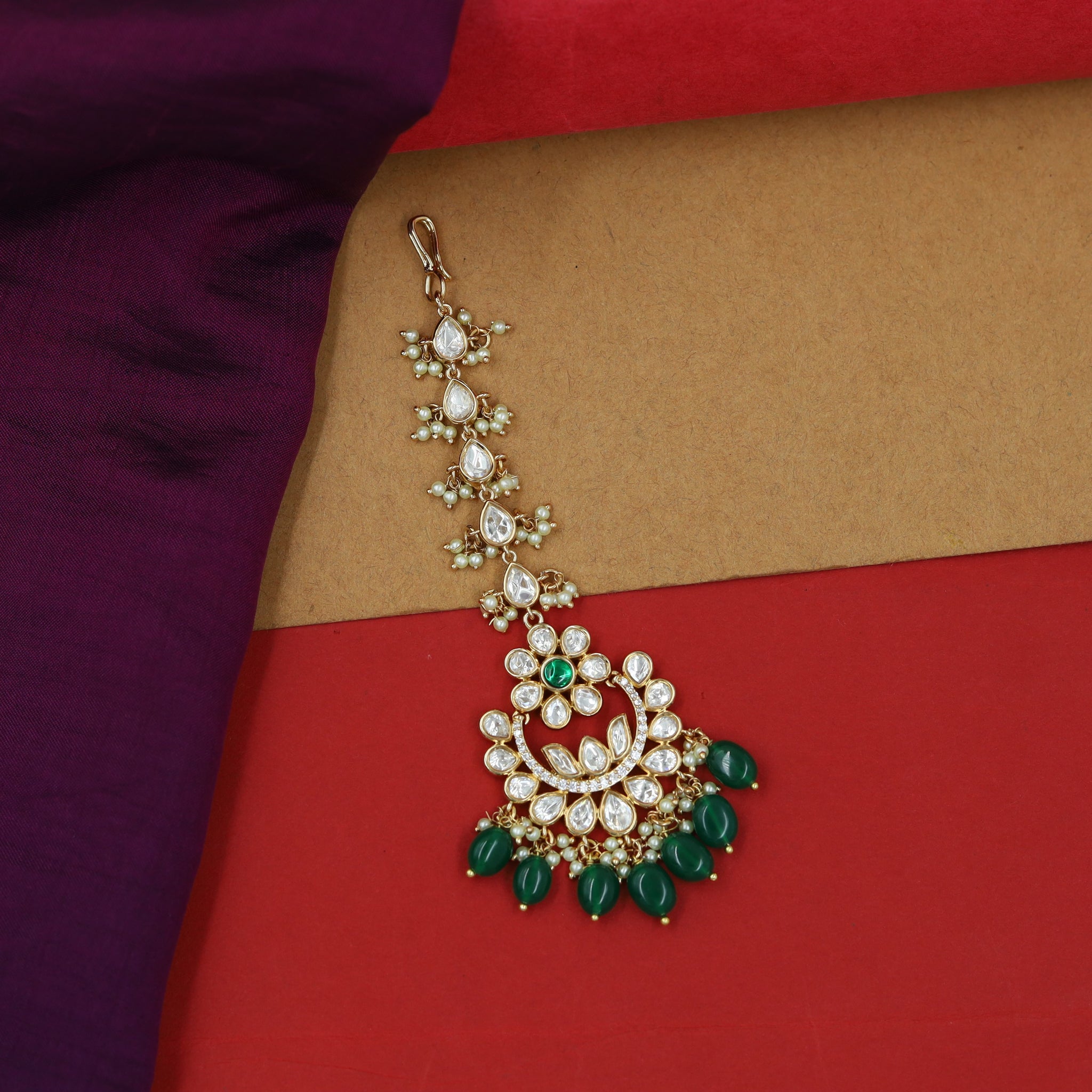 Kundan Maang Tikka 12440-28