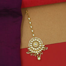 White Kundan Maang Tikka 6410-1225