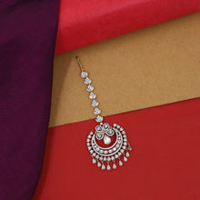 Zircon/AD Rose Gold Maang Tikka 8760-2796