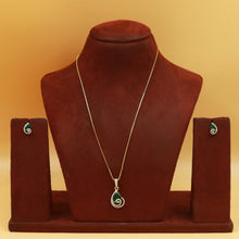 Light Zircon/AD Pendant Set 20149-08