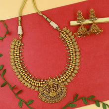 Champagne Temple Necklace Set 7375-0822