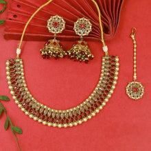 Red Antique Necklace Set