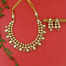 Ruby Kundan Necklace Set