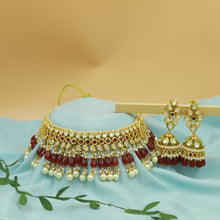 Choker Kundan Necklace Set 10162-28