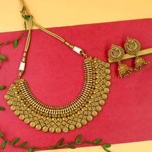 Round Neck Gold Look Necklace Set 3657-28
