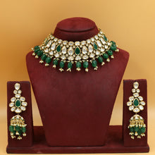 Green Kundan Choker Set 13964-1055