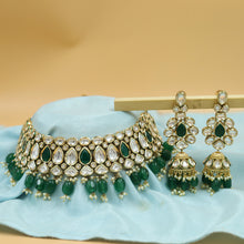 Green Kundan Choker Set 13964-1055