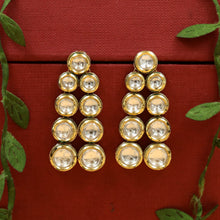 2 Line Round Neck Kundan Necklace Set 13039-34