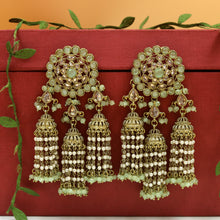 Mint Green Antique Earrings 12184-8491