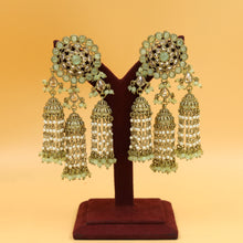 Mint Green Antique Earrings 12184-8491