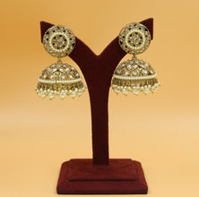 Elegant Antique Jhumki With Pearl Work